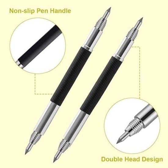 2-pack silver DIY handgravyr-/textpenna