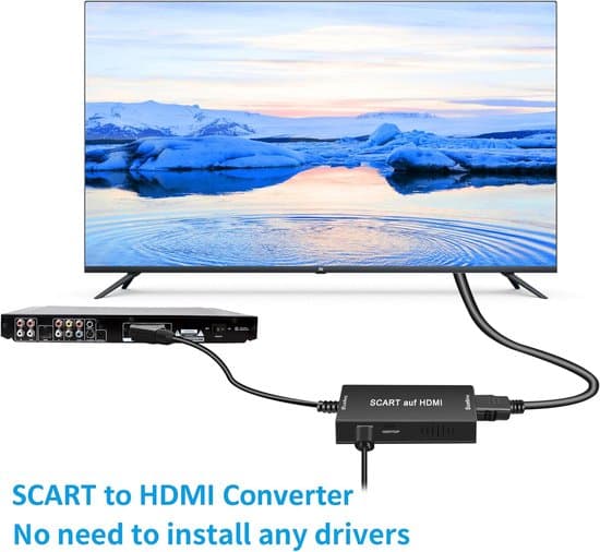 Professionel videokonverter SCART til HDMI