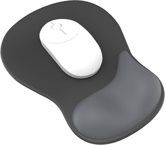 Ergonomisk musemåtte med gelpude - Blød og behagelig - Sort