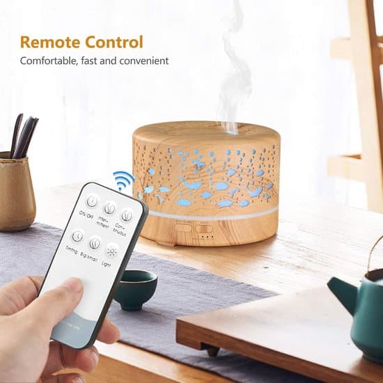 Ultralyd Aroma Diffuser 700 ml - Timer, 7 Farver LED til Hjem, Kontor og Yoga