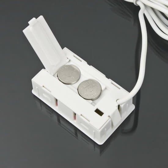2-delad 2-i-1 digital LCD-termometer/hygrometer, extern sensor, för reptiler/akvarium/fjäderfä, vit.