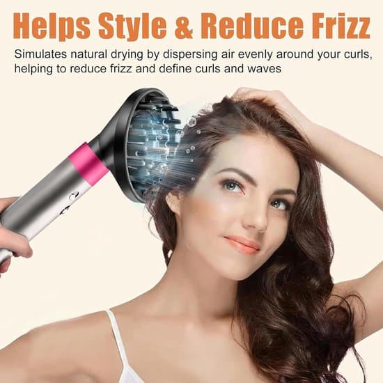 Hårtørrer-diffuser til Dyson Airwrap Styler HS05 HS03 HS01, universelt stylinghoved, sort