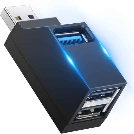 USB-hub 3.0 USB-splitter 5 Gbit/s USB-distributör