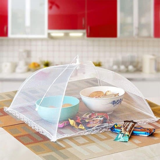 Flugskydd-6-pack-Matnät-30cm-Vikbart-BBQ Insektsskydd-Håll Getingar Borta