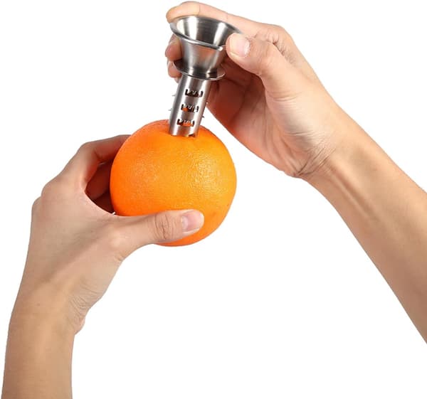 Citronpresser, manuel juicer i rustfrit stål