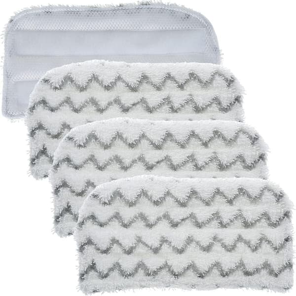 4-pak vaskbare mikrofiber dampmoppepuder til Shark S1000-serien