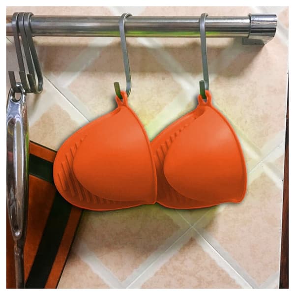 Topak mini orange varmebestandige silikonehandsker