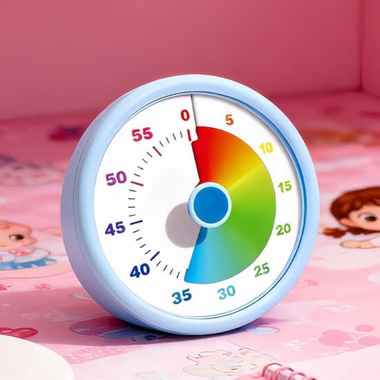 Visuel Timer - Nedtællings Stille Timer - Effektivt Arbejde - Interaktiv Konceptbygger - 10,3 cm Diameter - Blå
