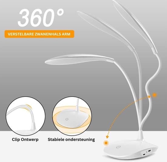 - Stående lysstofrørslampe - Bordlampe - Dæmpbar