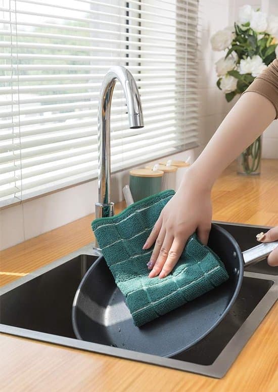 Mikrofiber køkkenhåndklæder, 8-pak - bløde og superabsorberende