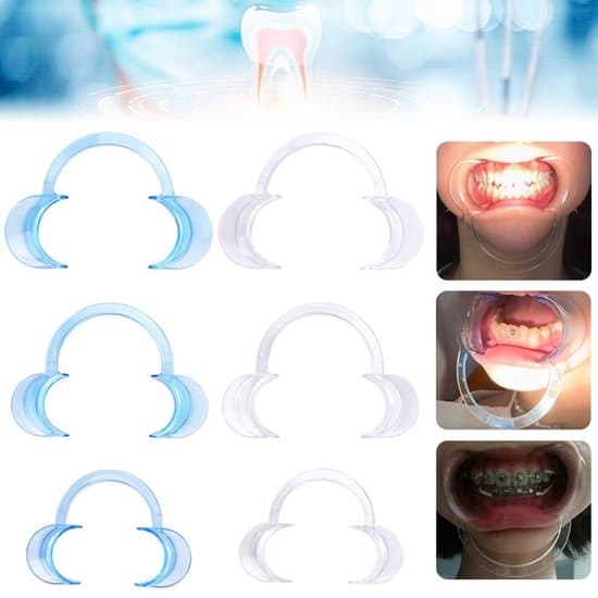 6-pack C-formade tandvårdsretraktorer - olika storlekar