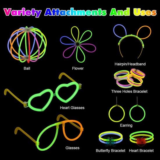 50-delars Neon Glow Stick Set - Med Kopplingar