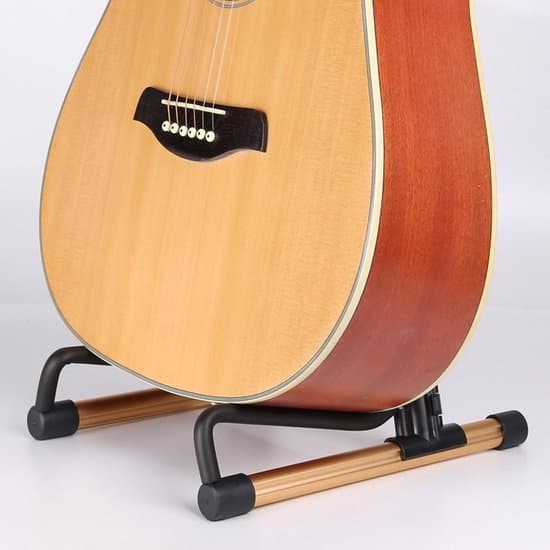 Vikbart Gitarrställ - Gitarrhållare - Instrumentdisplay - A-ram Design - Kompakt Vikbar - Svart