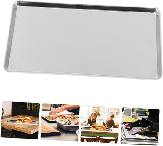 2 st rektangulär ångpanna i rostfritt stål för smörgåsar, 304, serveringsfat för hemmafester, 20*8,5 cm