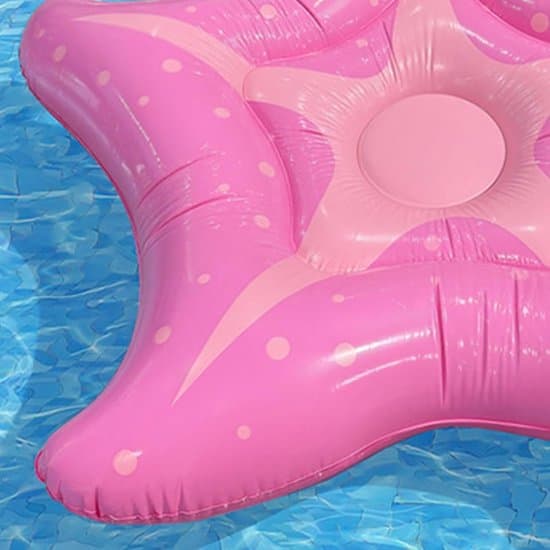 Oppustelig søstjerne-flyder - Pink - 150 cm