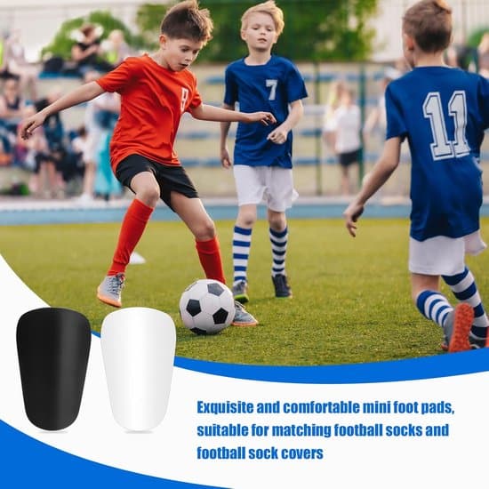 Super Mini Fodbold Benskinner - 8x5 cm - Sort/Hvid