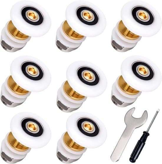Reservdelar till duschdörrshjul - 19 mm diameter - 4-pack