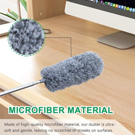 2-pack Mikrofiber Dammtorkningsduk - Utdragbar/Tvättbar