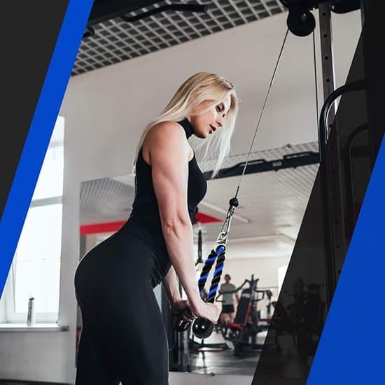 Professionel Fitness Triceps Pulldown Kabel - Med Karabinhage