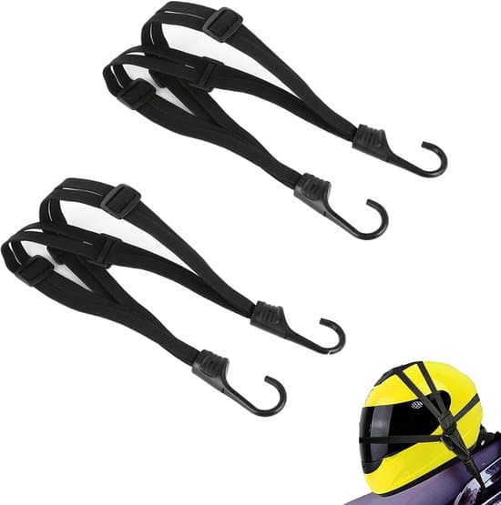 Elastiske stropper - 60 cm universelle cykelbagagestropper med kroge - 2-pak