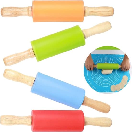 Mini kavel i trä - non-stick silikon - 4-pack