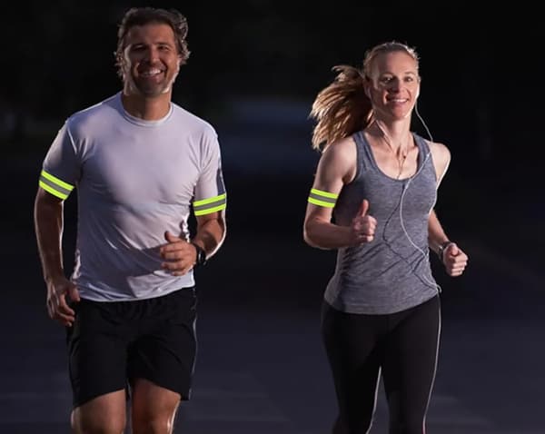 Reflexband, reflekterande ljusband, handledsreflexer, säkerhetsjoggingkit