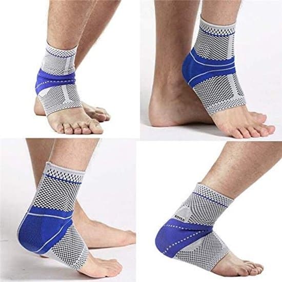 Ankelbandage – Elastiskt, andningsbart, kompression, med silikonstabilisator