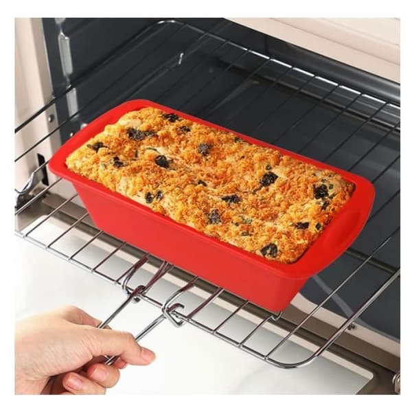 Silikone kageforme - mini brødforme - non-stick - 4-delt sæt - fleksibel