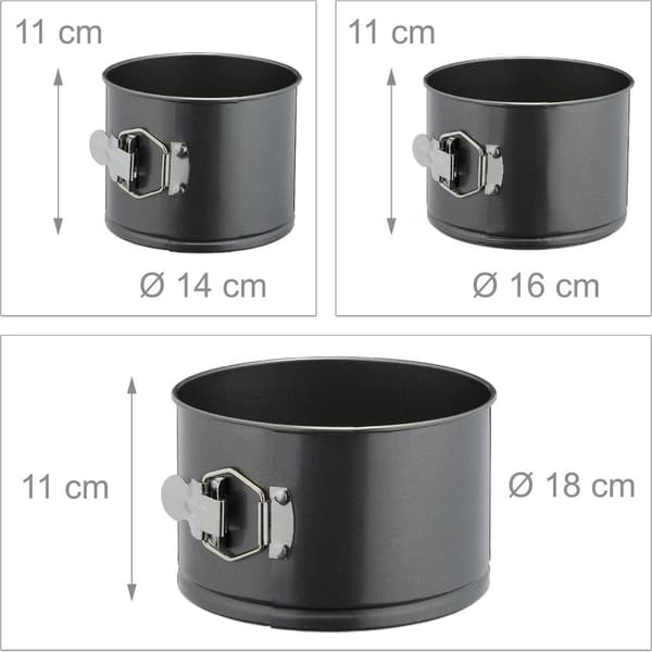Högbenad springform, 3-delat set, rund kakform, DIY bakform