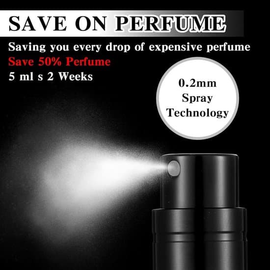 Påfyllningsbar Parfymatomizer, 5ml, 2-pack, Parfymatomizer, Påfyllningsbar Sprayflaska för Resor, Svart