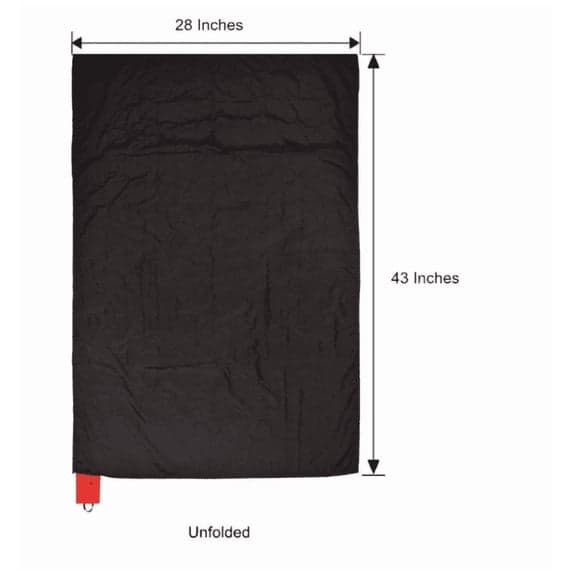 2-pak bløde vandafvisende foldbare picnictæpper (28x43 tommer, rød)
