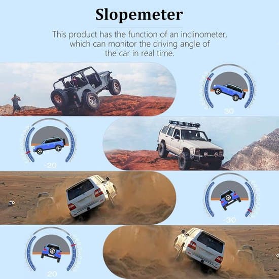 Universal bil Head-Up Display (HUD) med speedometer og inklinometer - OBD & GPS dobbelt system