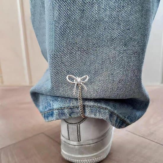 Magnetisk sølvbuksebenholder og forkorterclips