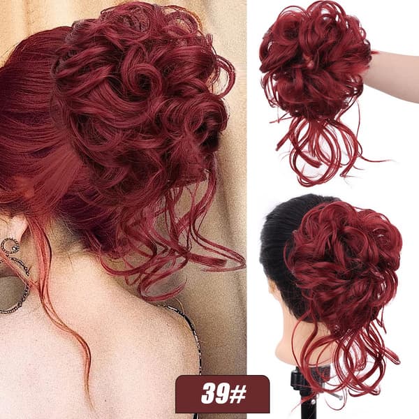 Hårstycke för uppsättningar - Messy Bun - Stil 3