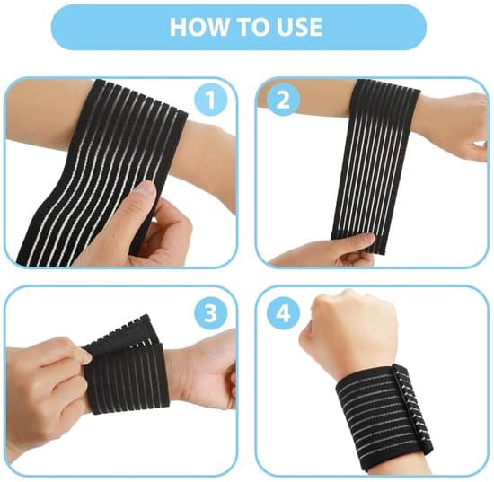 2-pack elastiska handledsstöd, andningsbara justerbara handledsstöd för smärta, artrit, tendinit, svart, 40 x 7,5 cm