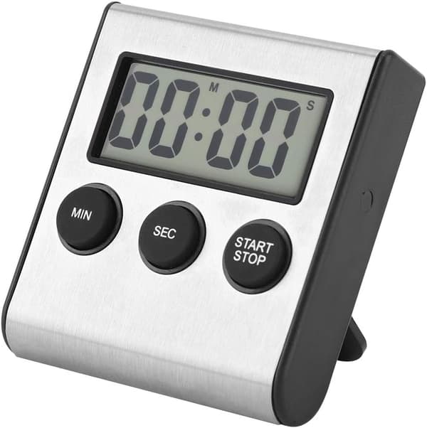 Digital timer, indendørs bord-/vægmonteret vækkeur-timer, digital køkkentimer