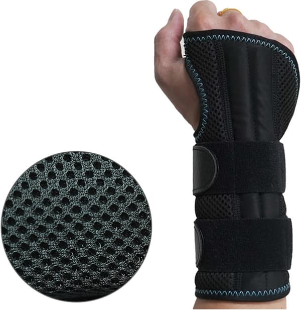 Justerbart håndledsbånd, højre håndledsortose, unisex, størrelse M.