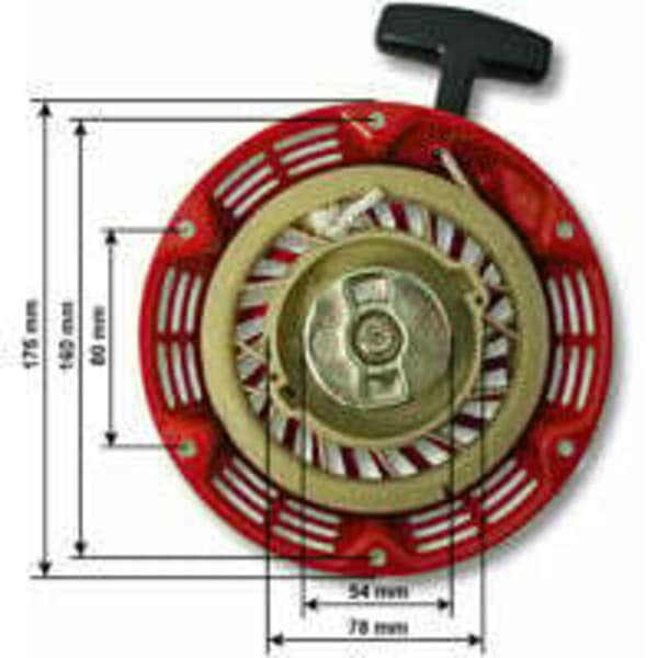 Reservedele: Startmotor - til 6,5 hk motor