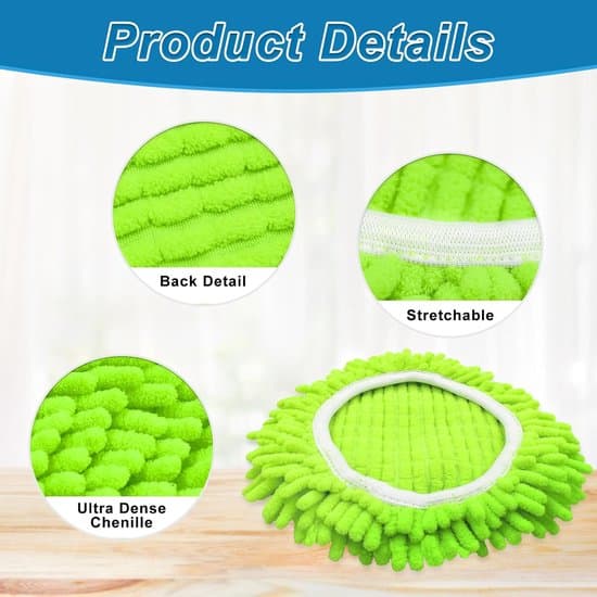 6-pack mikrofiber-chenille-moppdynor kompatibla med O-Cedar EasyWring