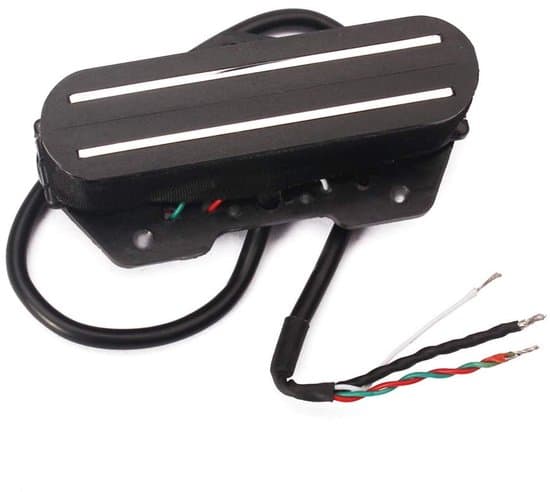 Dobbeltsporet pickup til TL Strat Squier Tele guitar, sort