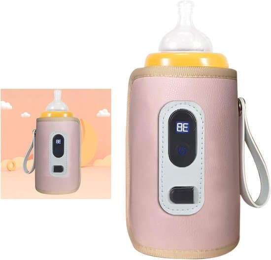 Bärbar USB-barnmatsvärmare med LCD-display