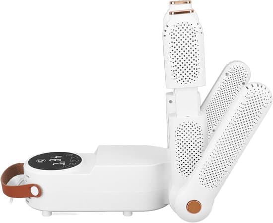 Elektrisk skotørrer med timerfunktion og foldbare 4 støvlestativer