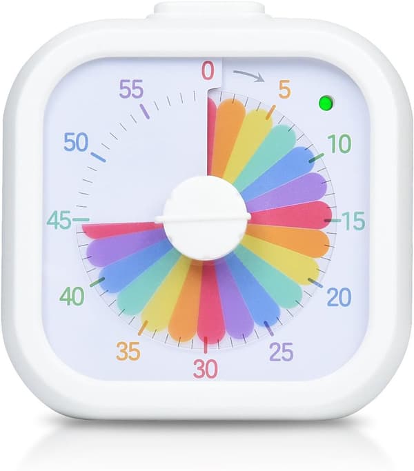 Visuel timer - 60 minutter - Lydløs - Hvid model 3