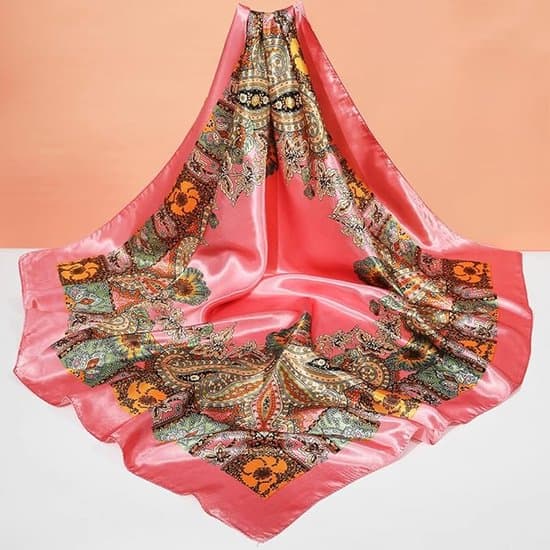Halsduk - Polyester - Kvinnor - 90 x 90 cm - Huvudduk - Set om 3