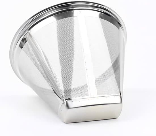 Genanvendeligt konisk kaffefilter i rustfrit stål til 12 kopper