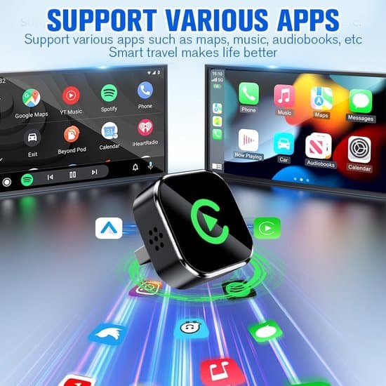 Trådløs CarPlay-adapter til biler, plug and play, understøtter Android Auto