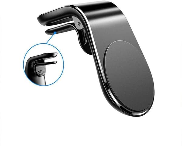Magnetisk telefonholder til bilens ventilationsåbninger (sort)