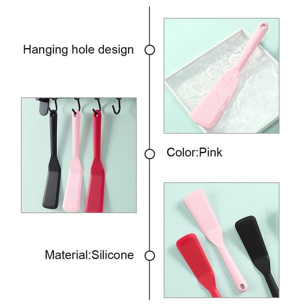 Hushållssilikonstekspade, silikonstekspade, non-stick stekspade, 3-delat köksredskapspaket