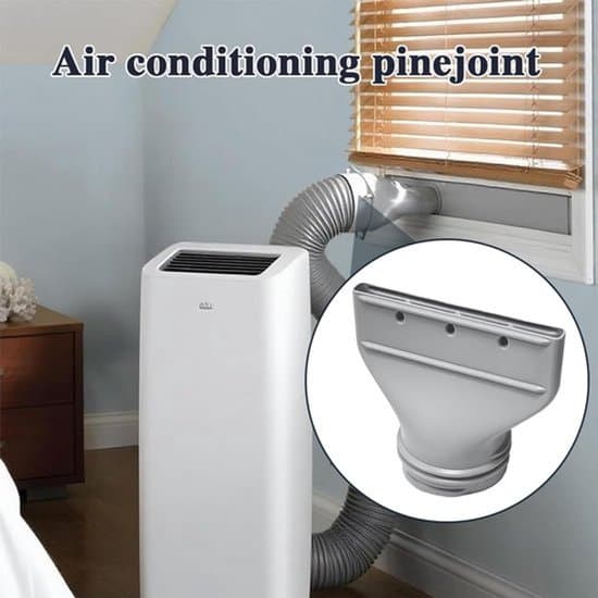 Flad udstødningsrørforbindelse - Bærbar aircondition flad forbindelse - Tilbehør til bærbar aircondition (130/150 mm)
