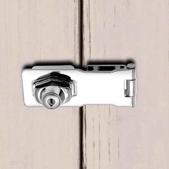 2-pack 105 mm silver barnskyddande metallskåps-/dörrlås
